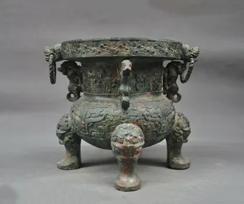 wedding decoration Old Chinese Bronze Ware beast pattern Ancient Wine vessel Wineware Crock pot jar
wedding decoration Old Chinese Bronze Ware beast pattern Ancient Wine vessel Wineware Crock pot jar