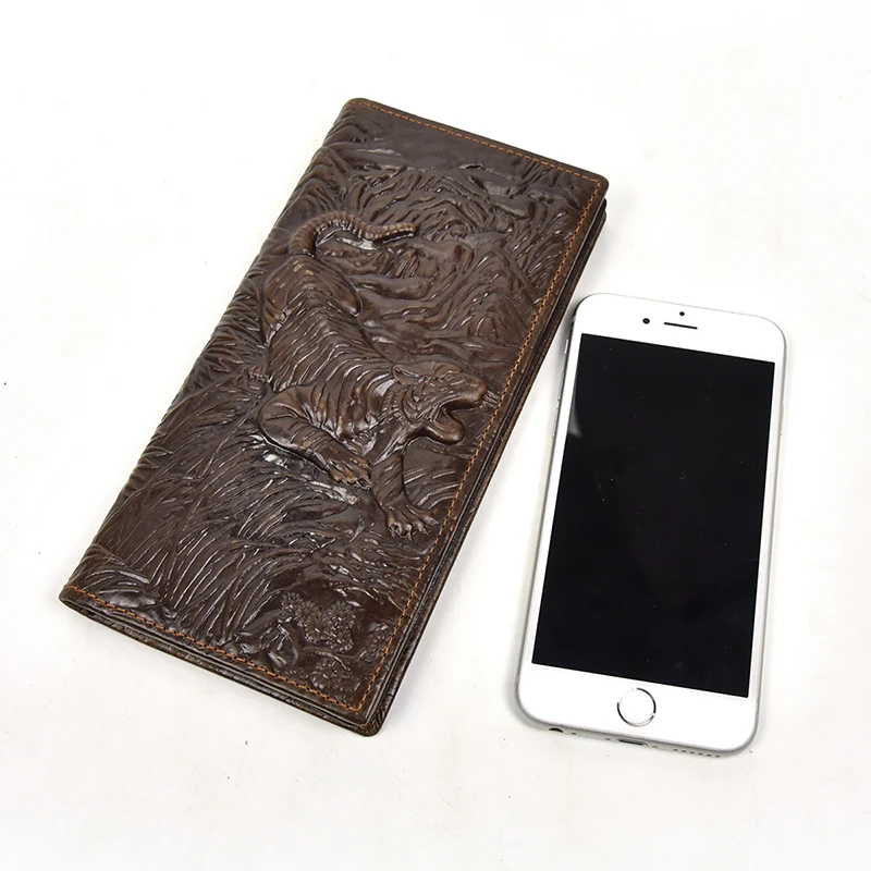 Men’s Vintage Genuine Leather Long Wallet