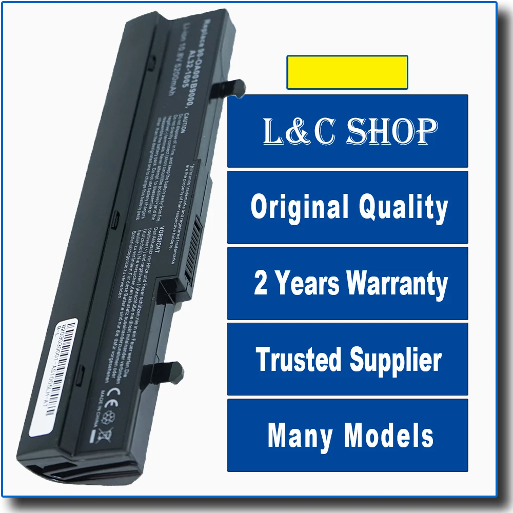 Notebook Laptop Battery Pack Replacement for Asus Eee PC Series 1005HA-PU1X-BK 1005HA-PU1X-BU 1005HA-V 1005HA-VU1X
Notebook Laptop Battery Pack Replacement for Asus Eee PC Series 1005HA-PU1X-BK 1005HA-PU1X-BU 1005HA-V 1005HA-VU1X