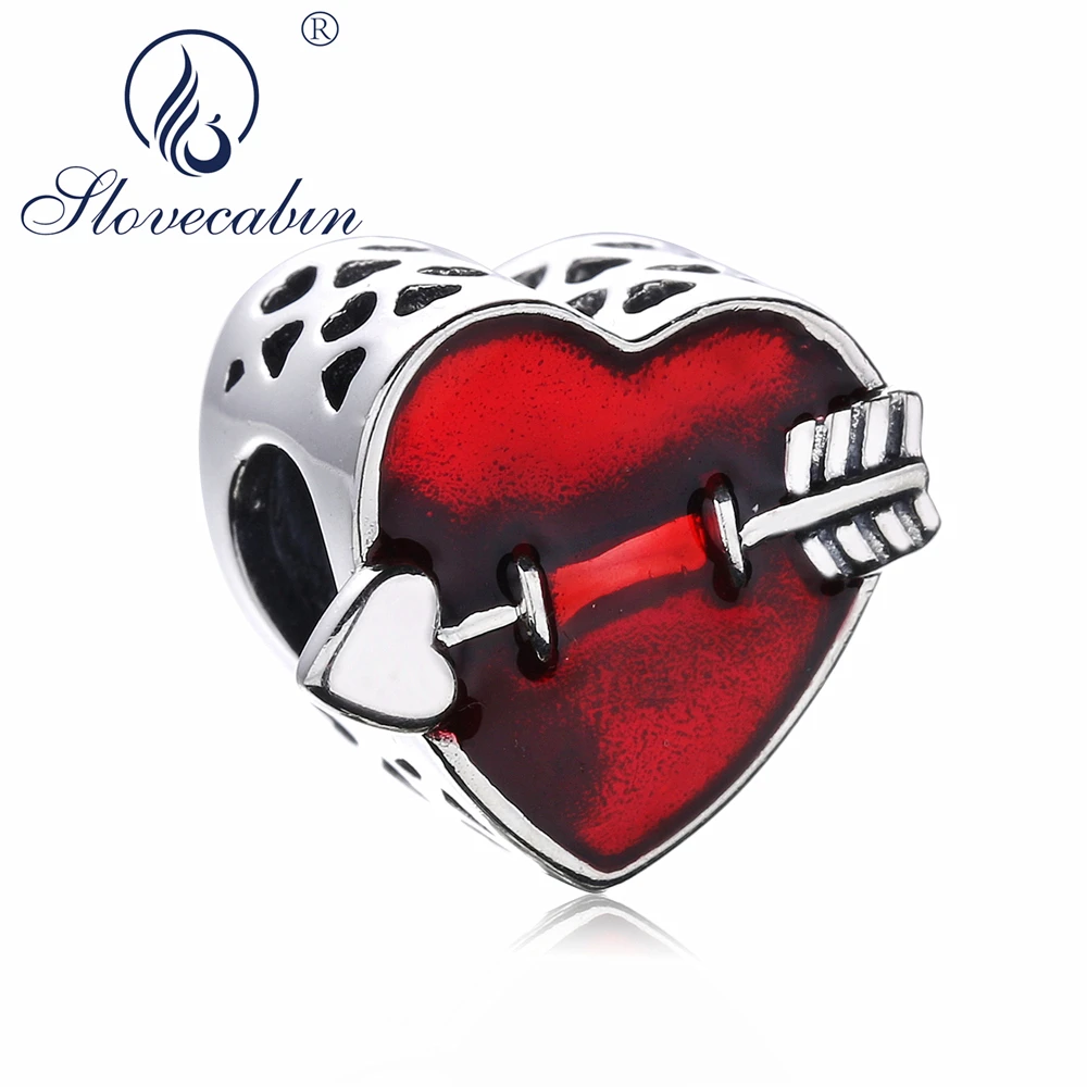 Slovecabin Valentine's Day Gift Vintage 925 Sterling Silver First Love Beads With Red Enamel Engraved Charms Fit Women Bracelets
Slovecabin Valentine's Day Gift Vintage 925 Sterling Silver First Love Beads With Red Enamel Engraved Charms Fit Women Bracelets