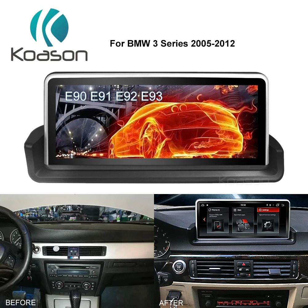 Koason IPS Large screen 10.25" Android 8.1 car Multimedia player for BMW 3 Series E90/E91/E92/E93 video/wifi/USB gps navigation
Koason IPS Large screen 10.25" Android 8.1 car Multimedia player for BMW 3 Series E90/E91/E92/E93 video/wifi/USB gps navigation