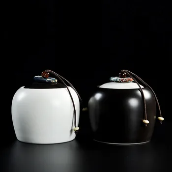 Retro Black White Tea Canister Candy Container Jars For Spices Storage Kitchen Cans Ceramic Tea Pot Tank Tarros Cocina Household
Retro Black White Tea Canister Candy Container Jars For Spices Storage Kitchen Cans Ceramic Tea Pot Tank Tarros Cocina Household