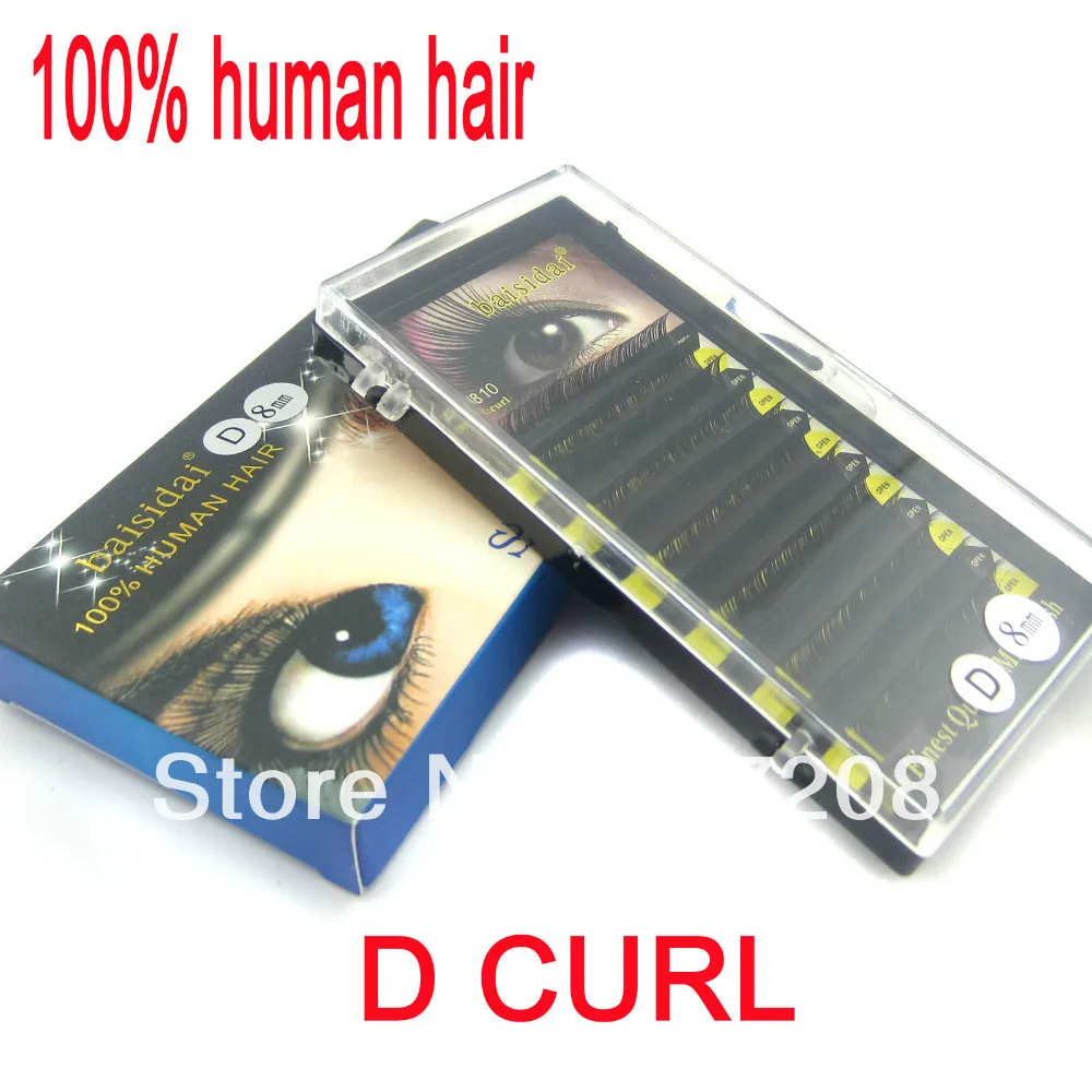 BAISIDA D curl 100% Human hair Thickness 0.10mm charming soft natural false eyelashes eyelash extension 8/10mm/12mm available
BAISIDA D curl 100% Human hair Thickness 0.10mm charming soft natural false eyelashes eyelash extension 8/10mm/12mm available