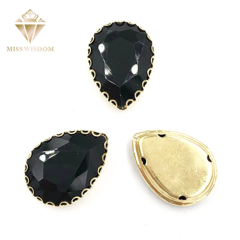 10X14/13x18mm black water drop glass crystal sew on rhinestones gold bottom lacy shape claws 20pcs/pack Diy clothing accessories
10X14/13x18mm black water drop glass crystal sew on rhinestones gold bottom lacy shape claws 20pcs/pack Diy clothing accessories