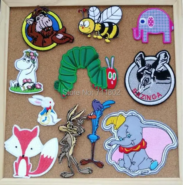 Lovely iron On Patches bee ALF Figure fashion Elephant cartoon animal Made of Cloth Appliques embroidered accessory
Lovely iron On Patches bee ALF Figure fashion Elephant cartoon animal Made of Cloth Appliques embroidered accessory