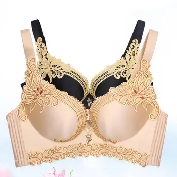 Women's padded bra Underwire Deep-V Sexy Embroidered Flower Push Up Bra Chic Breathable Lace Seamless Bra Underwear
Women's padded bra Underwire Deep-V Sexy Embroidered Flower Push Up Bra Chic Breathable Lace Seamless Bra Underwear