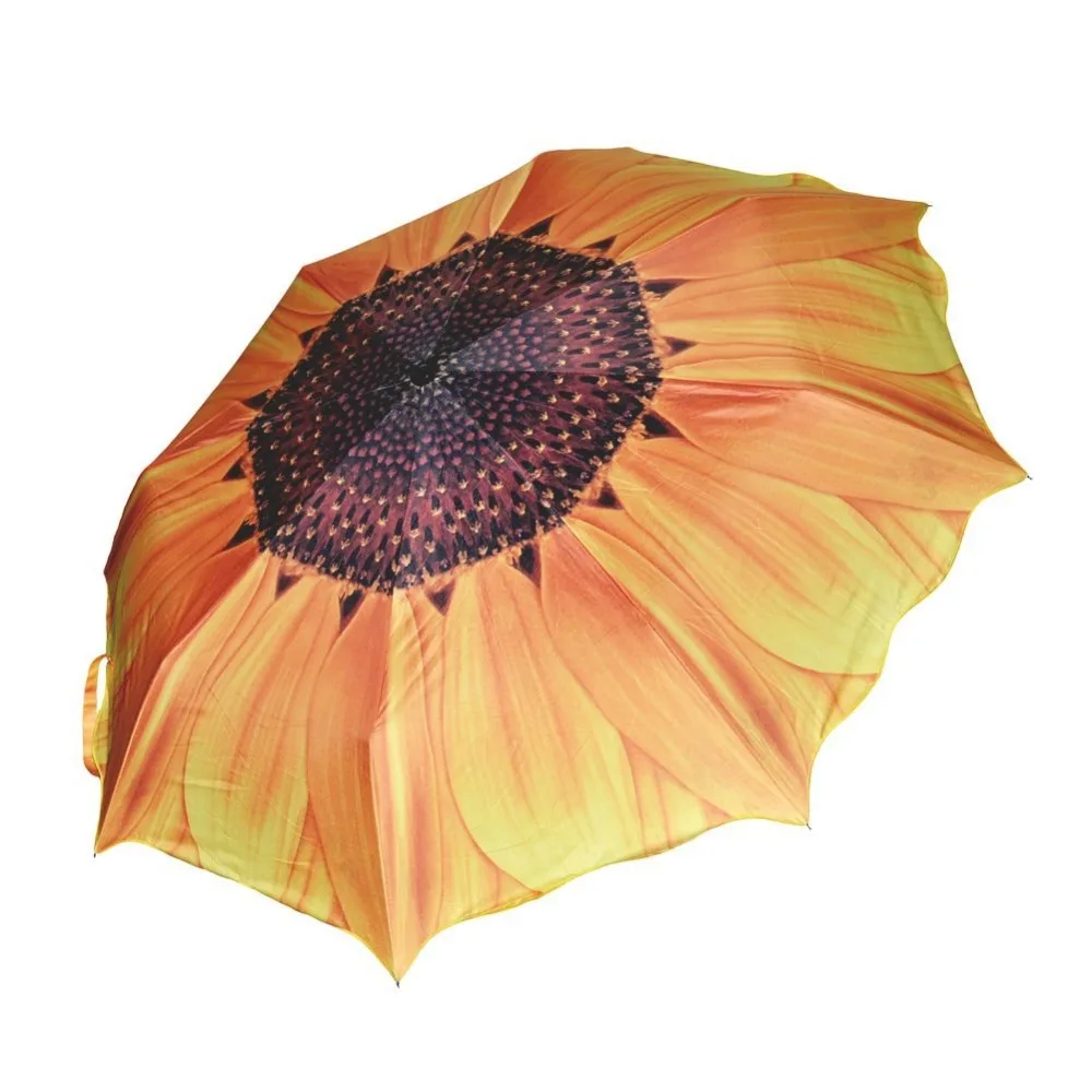 Sunflower Folding Travel Umbrella02