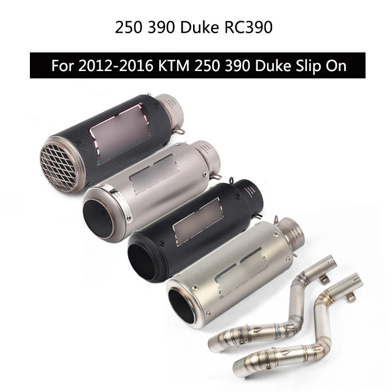 For 2012-2016 KTM 250 390 Duke RC390 Exhaust Pipe Motorcycle Stainless Steel Titanium Alloy Mid Slip On Tail Escape No DB Killer
For 2012-2016 KTM 250 390 Duke RC390 Exhaust Pipe Motorcycle Stainless Steel Titanium Alloy Mid Slip On Tail Escape No DB Killer
