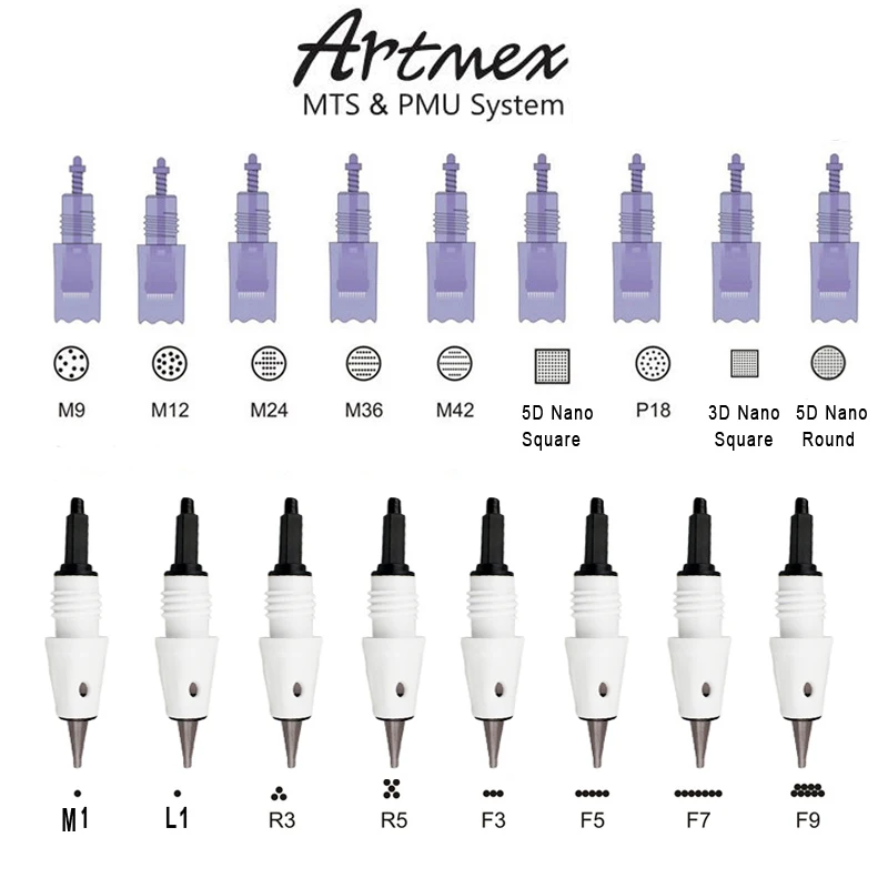 50pcs M1/L1/R3/R5/F5/F7/F9/M9/M12/M24/M36/M42/P18/Nano replaced cartridge needle for Dr.pen A3 Artmex v3 v6 v8 V9 v11 derma pen
50pcs M1/L1/R3/R5/F5/F7/F9/M9/M12/M24/M36/M42/P18/Nano replaced cartridge needle for Dr.pen A3 Artmex v3 v6 v8 V9 v11 derma pen