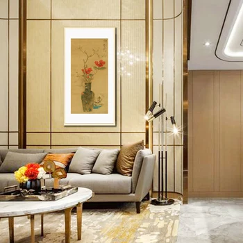 Chinese traditional art painting vase and flower scroll painting, living room hanging painting frameless painting
Chinese traditional art painting vase and flower scroll painting, living room hanging painting frameless painting