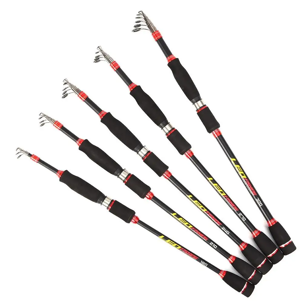None Carbon Fiber Portable Ultralight Telescopic Short Section Fishing Rod Sea Spinning Pole | Спорт и развлечения