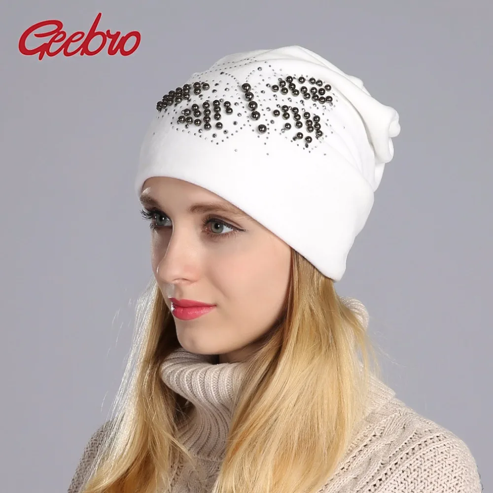 Geebro 2017 Winter Beanie Hat Ladies Warm Velvet Hats For Women Beanies Hats Pearls Butterfly Diamond Beanie With With Ear Flaps
Geebro 2017 Winter Beanie Hat Ladies Warm Velvet Hats For Women Beanies Hats Pearls Butterfly Diamond Beanie With With Ear Flaps