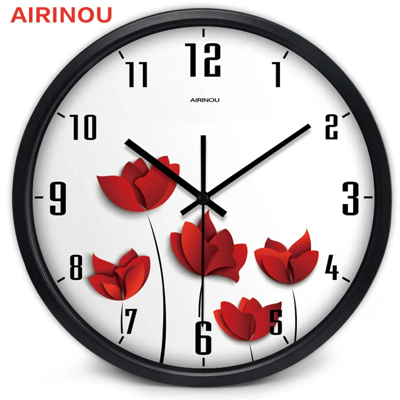 Airinou Red rose paper cut art design glass and metal wall clock lover romantic bar No Ticking Sound
Airinou Red rose paper cut art design glass and metal wall clock lover romantic bar No Ticking Sound