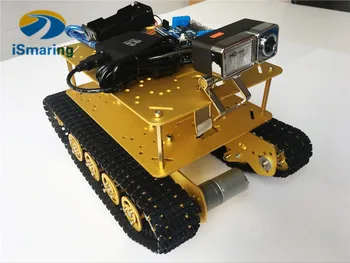 Official iSmaring Wireless WiFi Video Monitor Control Kit Metal Shock Absorption Robot Tank Car Chassis TS100 DIY Crawler Tracke
Official iSmaring Wireless WiFi Video Monitor Control Kit Metal Shock Absorption Robot Tank Car Chassis TS100 DIY Crawler Tracke