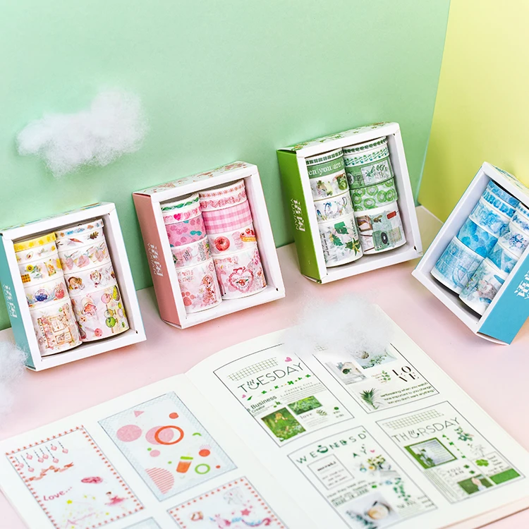 10 Rolls/set Cute Green Plants Journal Washi Tape Set Adhesive Tape DIY Scrapbooking Sticker Label Planner Masking tapes
10 Rolls/set Cute Green Plants Journal Washi Tape Set Adhesive Tape DIY Scrapbooking Sticker Label Planner Masking tapes