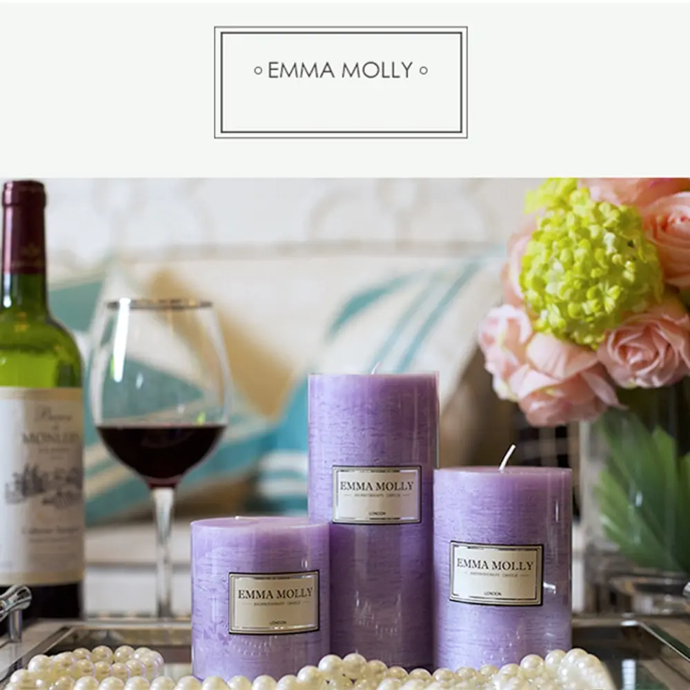 10/15CM Scented Candles Romantic Purple Lavender Aromatherapy Pillar Candle Festival Wedding Gift Smokeless Candles
10/15CM Scented Candles Romantic Purple Lavender Aromatherapy Pillar Candle Festival Wedding Gift Smokeless Candles