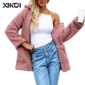 XIKOI Elegant Faux Fur Coat Women 2020 Autumn Winter Warm Soft Zipper Fur Jacket Female Plush Overcoat Casual Women Outerwear
XIKOI Elegant Faux Fur Coat Women 2020 Autumn Winter Warm Soft Zipper Fur Jacket Female Plush Overcoat Casual Women Outerwear