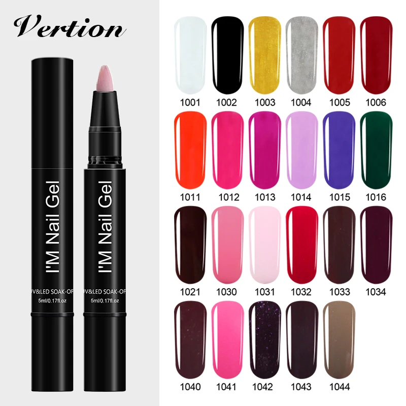 Verntion 2018 Novel Design Gel Nail Polish Nail Brush Painting Pen Semi Permanent Professional Gel Lacquer Manicure Tools
Verntion 2018 Novel Design Gel Nail Polish Nail Brush Painting Pen Semi Permanent Professional Gel Lacquer Manicure Tools
