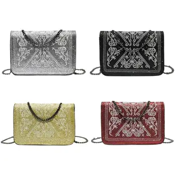 Polyester Vintage Printed Women Shoulder Bags Casual Evening Party Chain Messenger Crossbody Handbags Classic Design Bags
Polyester Vintage Printed Women Shoulder Bags Casual Evening Party Chain Messenger Crossbody Handbags Classic Design Bags