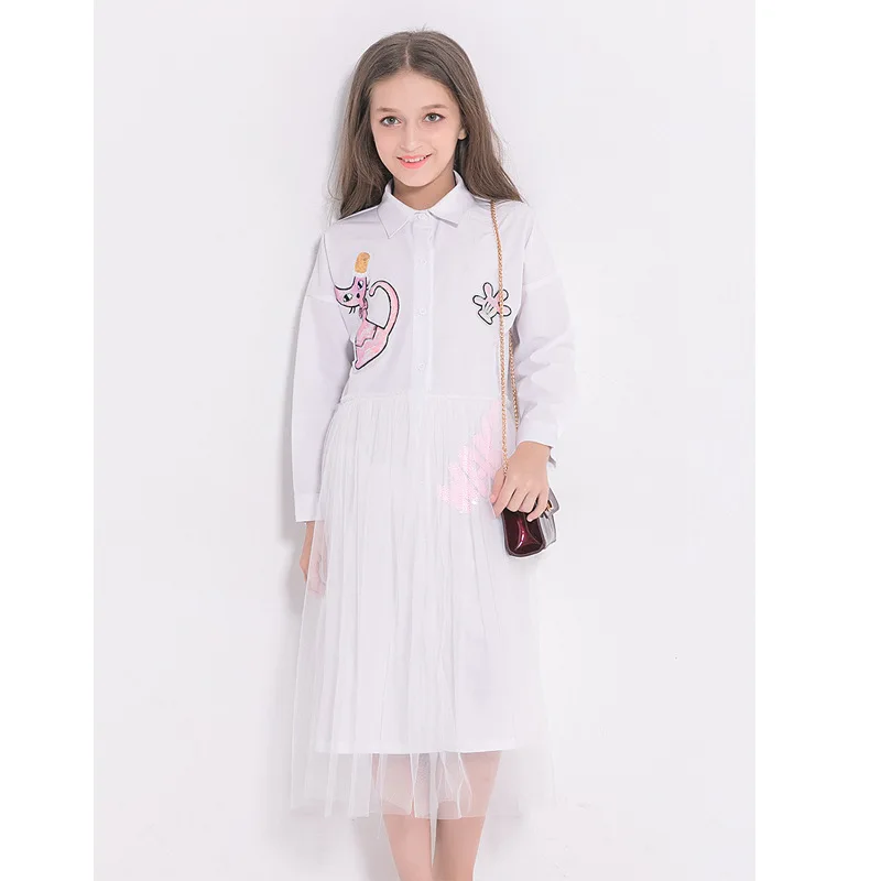 Spring Dress for Girls Mesh Dresses Cartoon Long Sleeve Dresses Cat Sequined Kids Summer Clothing for Teenage 6 8 10 12 14 Years
Spring Dress for Girls Mesh Dresses Cartoon Long Sleeve Dresses Cat Sequined Kids Summer Clothing for Teenage 6 8 10 12 14 Years