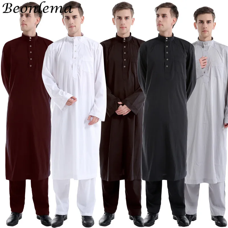 Beonlema Arabic Men Islamic Clothing White Abaya Two Pieces Moroccan Kaftan Muslim Thobe Musulman Robe Saudi Arabia Clothing
Beonlema Arabic Men Islamic Clothing White Abaya Two Pieces Moroccan Kaftan Muslim Thobe Musulman Robe Saudi Arabia Clothing