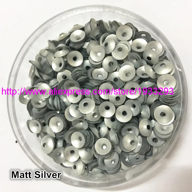 50g(3000pcs) 6mm CUP Matt Silver Color Funnel Shape round loose sequins Paillette sewing Wedding craft good quality
50g(3000pcs) 6mm CUP Matt Silver Color Funnel Shape round loose sequins Paillette sewing Wedding craft good quality