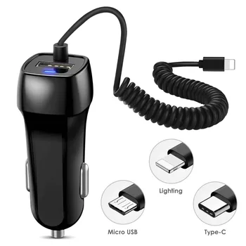 USB Car Charger For iPhone X 6 7 8 XS Max Phone Car-charger Micro USB Type C Lighting For Samsung S9 S8 Plus Huawei Fast Charge
USB Car Charger For iPhone X 6 7 8 XS Max Phone Car-charger Micro USB Type C Lighting For Samsung S9 S8 Plus Huawei Fast Charge