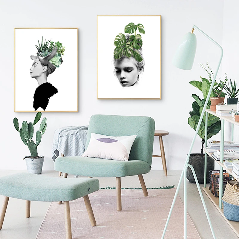 Nordic Minimalist Figure Painting Art Canvas Prints Green Plant Leaves Posters Wall Pictures For Living Room Home Decor SID322
Nordic Minimalist Figure Painting Art Canvas Prints Green Plant Leaves Posters Wall Pictures For Living Room Home Decor SID322
