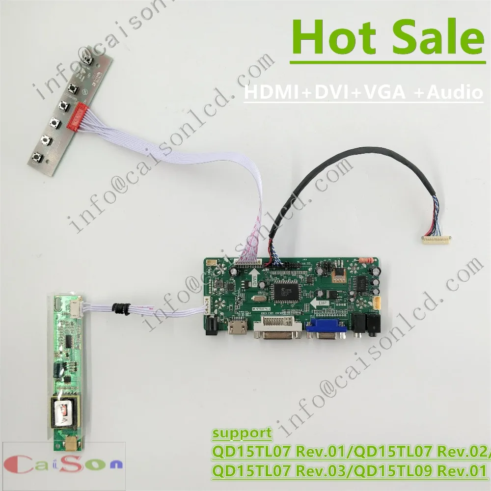 DVI-VGA-AUDIO платы ЖК-контроллера подходит для QD15TL07 Rev.01/QD15TL07 Rev.02/QD15TL07 Rev.03/QD15TL09 Rev.01
DVI-VGA-AUDIO платы ЖК-контроллера подходит для QD15TL07 Rev.01/QD15TL07 Rev.02/QD15TL07 Rev.03/QD15TL09 Rev.01