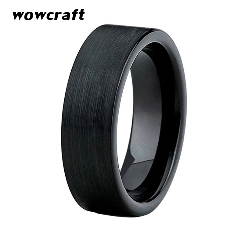 8mm Black Tungsten Wedding Ring for Men Women Brushed Finish Black Color Comfort Fit
8mm Black Tungsten Wedding Ring for Men Women Brushed Finish Black Color Comfort Fit