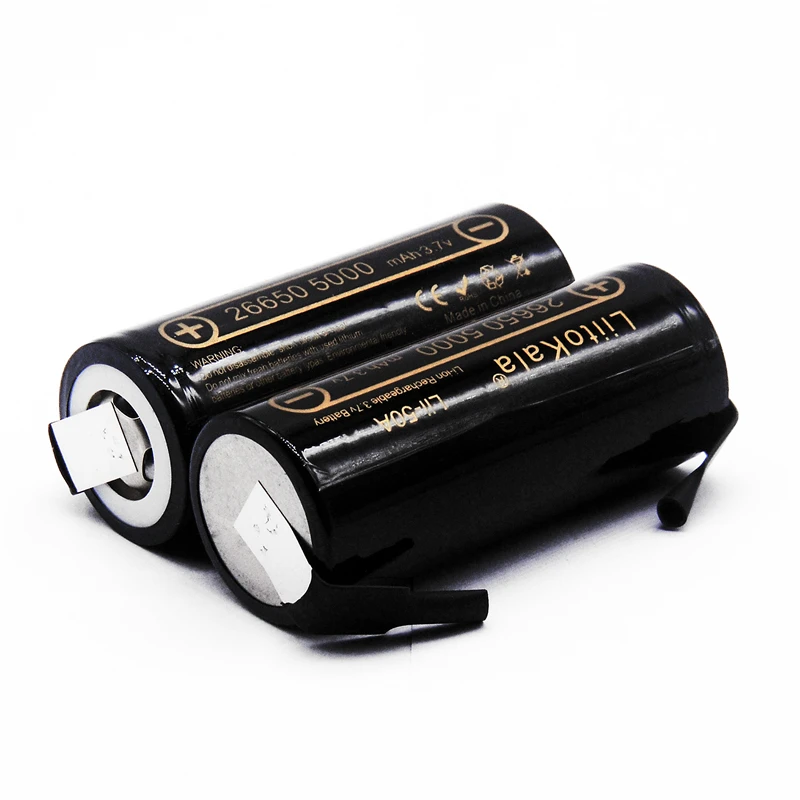 LiitoKala Lii-50A-N 3.7V 26650 5000mah High Capacity 26650-50A Li-ion Rechargeable Battery for led Flashlight+DIY Nickel
LiitoKala Lii-50A-N 3.7V 26650 5000mah High Capacity 26650-50A Li-ion Rechargeable Battery for led Flashlight+DIY Nickel