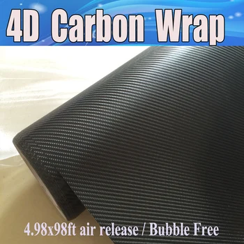 Black 4D Carbon Fiber Vinyl For Car Wrap Carbon Fire Black Film with Air Channle Like Realistic Carbon 1.52x30m/Roll
Black 4D Carbon Fiber Vinyl For Car Wrap Carbon Fire Black Film with Air Channle Like Realistic Carbon 1.52x30m/Roll