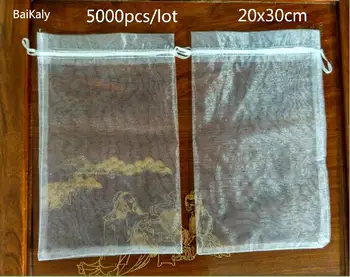 5000pcs 20x30cm Organza bags Jewelry packaging bags Wedding Decoration gift bag for birthday party Drawstring Pouch Storage bag
5000pcs 20x30cm Organza bags Jewelry packaging bags Wedding Decoration gift bag for birthday party Drawstring Pouch Storage bag