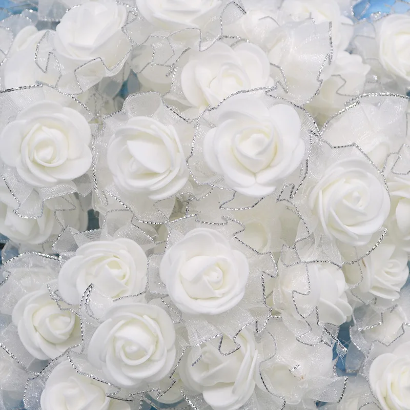 20pcs Mini 3cm Foam Silk Rose Artificial Flower Bouquet white beige Rose Wedding Flower Decoration Scrapbooking Fake Rose Flower
20pcs Mini 3cm Foam Silk Rose Artificial Flower Bouquet white beige Rose Wedding Flower Decoration Scrapbooking Fake Rose Flower