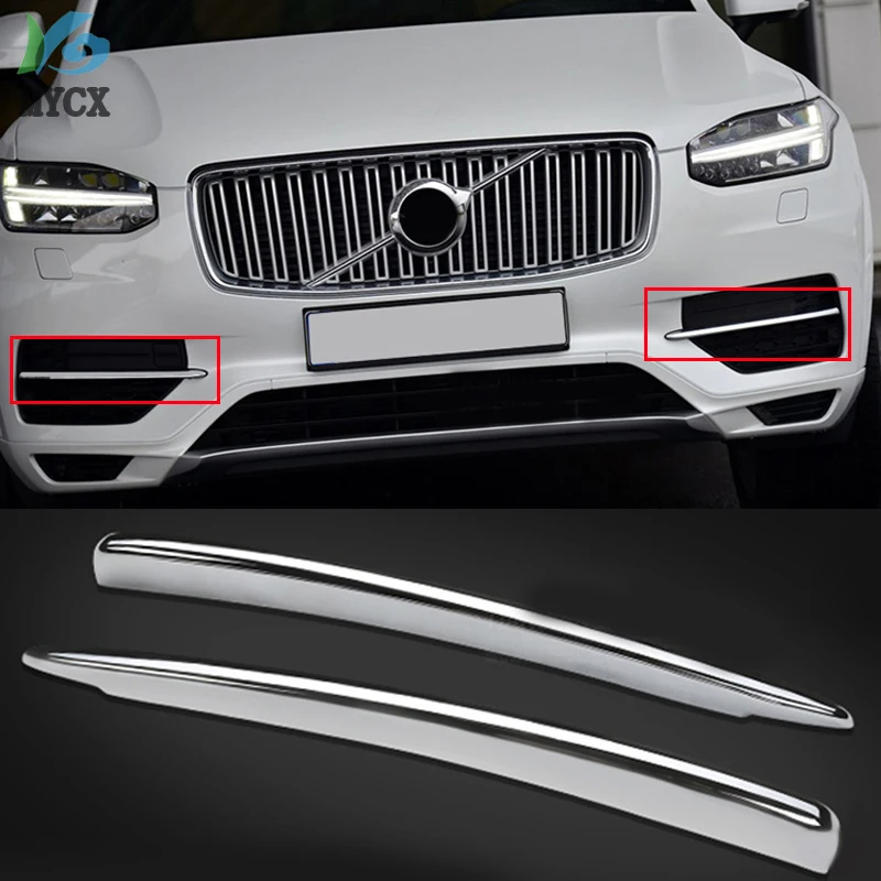 2018 для Volvo XC90 XC 90 2015 2016 2017 ABS Хромированная передняя противотумансветильник РА