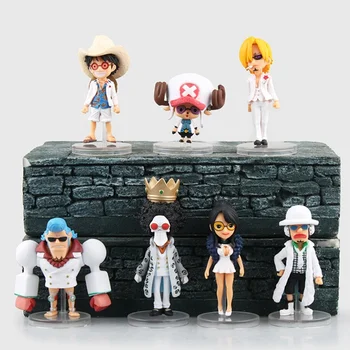 7pcs/Lot One piece Film Gold Luffy Franky Sanji Usopp Chopper Robin Brook PVC Action Figure Collection Model Toy
7pcs/Lot One piece Film Gold Luffy Franky Sanji Usopp Chopper Robin Brook PVC Action Figure Collection Model Toy