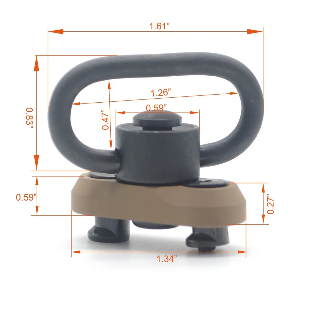 Tan / FDE 1.25'' Sling Mount Push Button QD Sling Swivel Adaptor Keymod Rail Attachment Free Shipping
Tan / FDE 1.25'' Sling Mount Push Button QD Sling Swivel Adaptor Keymod Rail Attachment Free Shipping