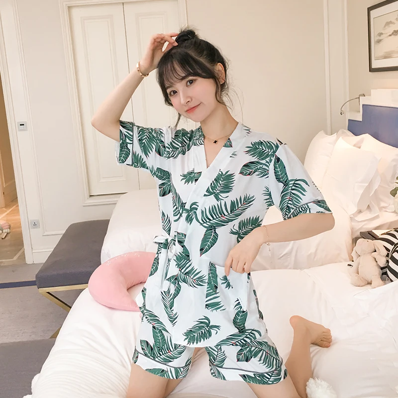 Women Pajamas Print Pants Autumn Pijamas Set Summer Women Sleep Set Night Kimono Bathroom Women Pajama Sets Short Pant Set Robe
Women Pajamas Print Pants Autumn Pijamas Set Summer Women Sleep Set Night Kimono Bathroom Women Pajama Sets Short Pant Set Robe