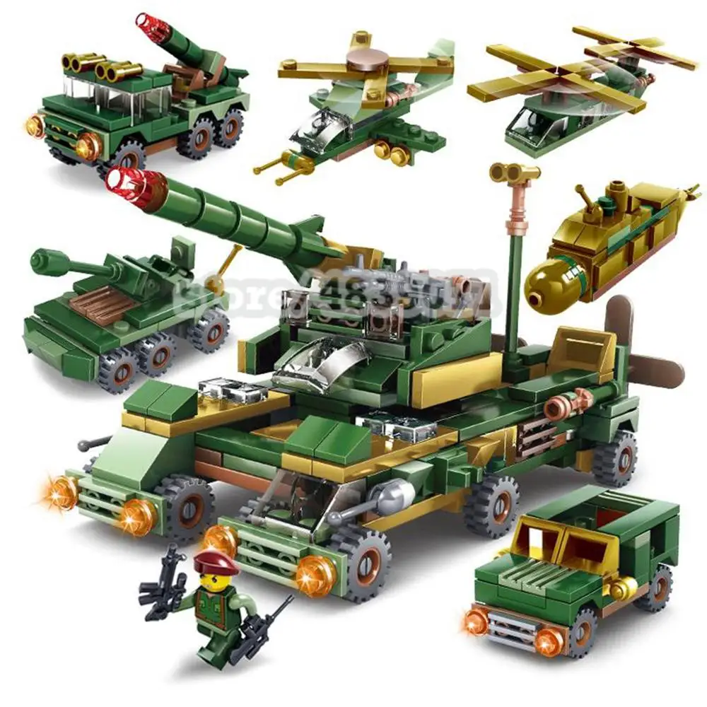 275pcs The Red Sea Team Military Building Blocks 6in1 Army Truck Aircraft Educational Block Sets Vehicle Car Toys Bricks Gift
275pcs The Red Sea Team Military Building Blocks 6in1 Army Truck Aircraft Educational Block Sets Vehicle Car Toys Bricks Gift