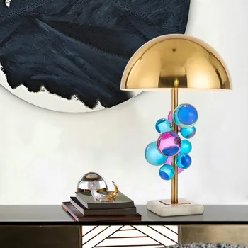 Nordic Chromatic Crystal Ball Marble Table Lamps LED Gold Desk Lamp For Hotel Reading Room Fashion Home Table lighting TA016
Nordic Chromatic Crystal Ball Marble Table Lamps LED Gold Desk Lamp For Hotel Reading Room Fashion Home Table lighting TA016