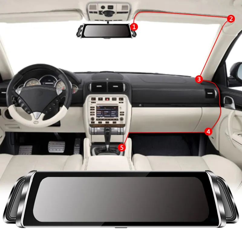 Dash Camera Vehicle Video Recorder Portable Driving Recorder Camera DUAL CAMERA Car DVR Rearview Mirror 10 Inch Ultrathin
Dash Camera Vehicle Video Recorder Portable Driving Recorder Camera DUAL CAMERA Car DVR Rearview Mirror 10 Inch Ultrathin