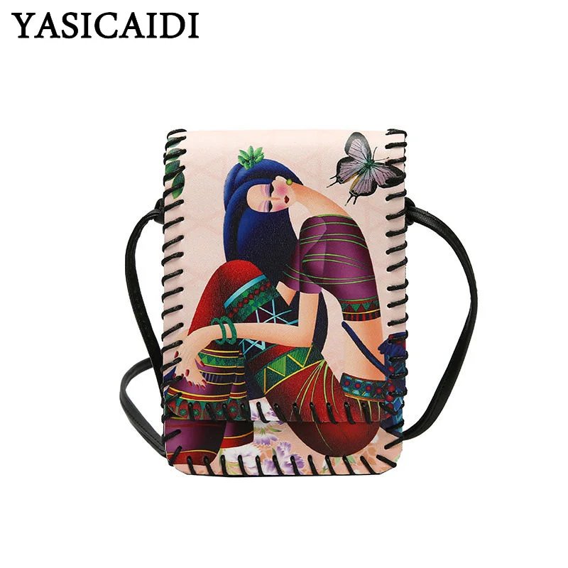 YASICAIDI Fashion Leather Shoulder Bag Cell Phone Pocket Party Crossbody Bag With Butterfly Fruit Leaf Flower Girls Peacock Sac
YASICAIDI Fashion Leather Shoulder Bag Cell Phone Pocket Party Crossbody Bag With Butterfly Fruit Leaf Flower Girls Peacock Sac
