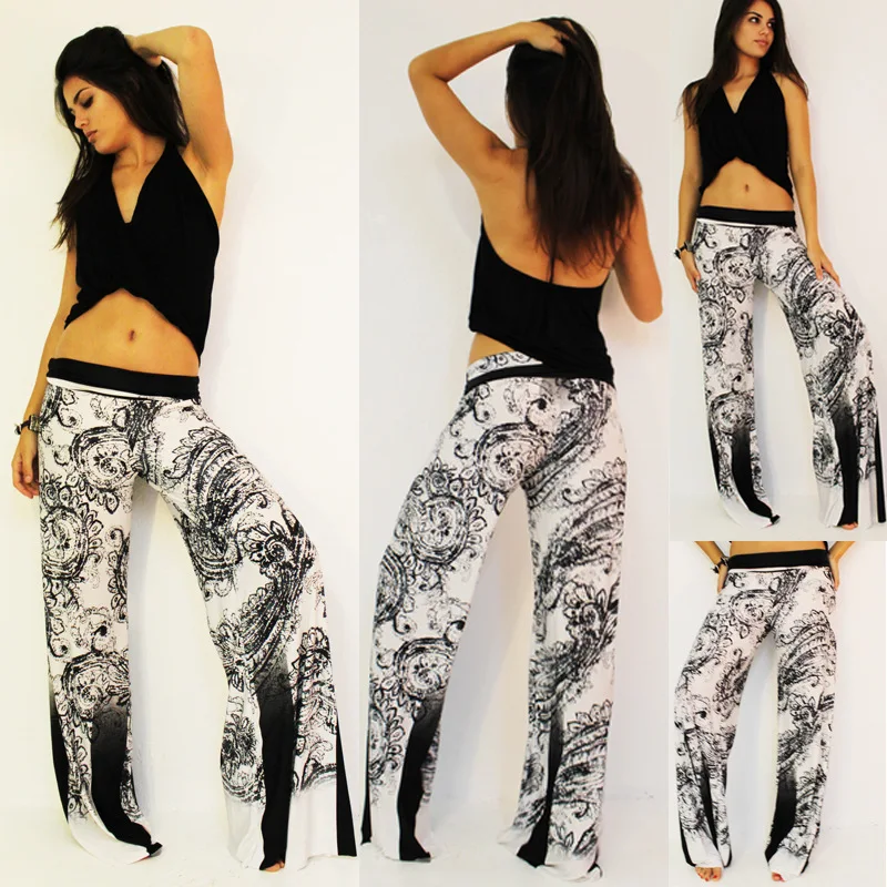 2018 Women 2 Patterns Yoga Pants Digital Print Floral Pattern High Waist Bell Bottom Trousers Wide Leg Dance Pant Free Shipping
2018 Women 2 Patterns Yoga Pants Digital Print Floral Pattern High Waist Bell Bottom Trousers Wide Leg Dance Pant Free Shipping