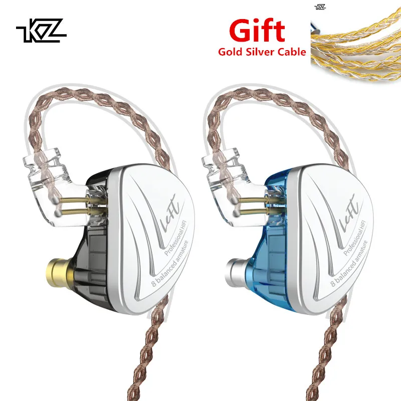 KZ AS16 8BA In Ear Earphone Balanced Armature Headset High Sound Quality Monitor HiFi Earphones KZ AS12 AS10 BA10 AS06 C16 A10
KZ AS16 8BA In Ear Earphone Balanced Armature Headset High Sound Quality Monitor HiFi Earphones KZ AS12 AS10 BA10 AS06 C16 A10