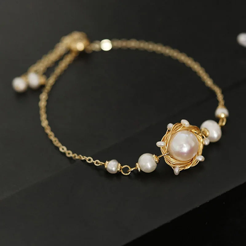 Natural Fresh Water Baroque Pearl Bracelets Gift For Women Adjustable Bileklik Bracelets Fine Jewelry
Natural Fresh Water Baroque Pearl Bracelets Gift For Women Adjustable Bileklik Bracelets Fine Jewelry
