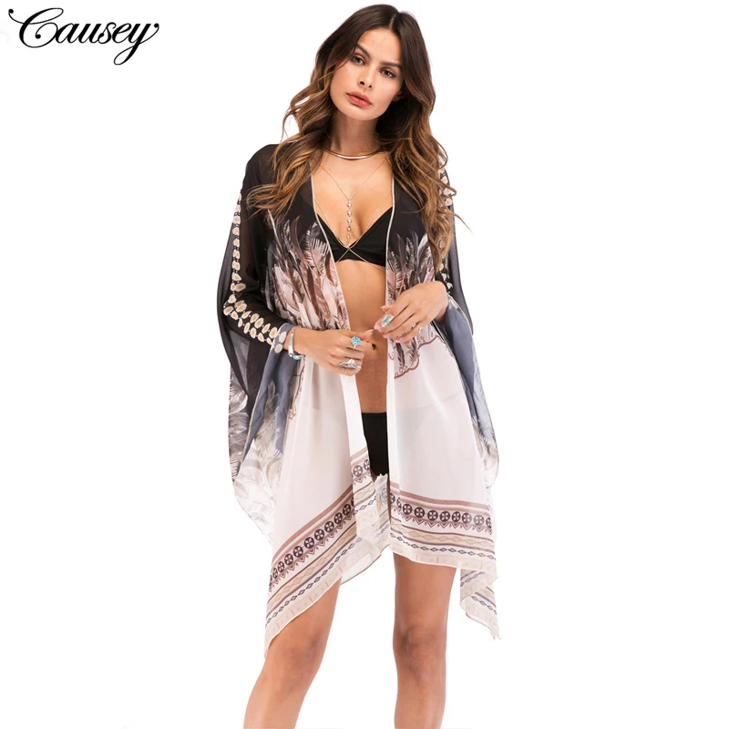 Departure Beach Dresses Wear Cover Up Swimwear Women Dress Tunic Cape 2019 New Summer Big Yards Chiffon Bohemia Printing Print
Departure Beach Dresses Wear Cover Up Swimwear Women Dress Tunic Cape 2019 New Summer Big Yards Chiffon Bohemia Printing Print
