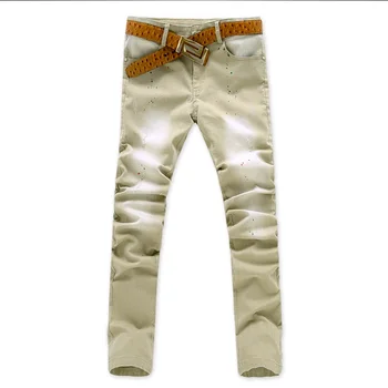 New Fashion Elastic Skinny Jeans Men Retro Masculina Ink Dot Printed Denim Jeans Male Slim Jean Pants Khaki Casual Trousers
New Fashion Elastic Skinny Jeans Men Retro Masculina Ink Dot Printed Denim Jeans Male Slim Jean Pants Khaki Casual Trousers