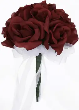 12 Purple Roses - Silk Flower Bridal Bouquet Bridesmaid bouquet Wedding Flower De Mariage Rose
12 Purple Roses - Silk Flower Bridal Bouquet Bridesmaid bouquet Wedding Flower De Mariage Rose