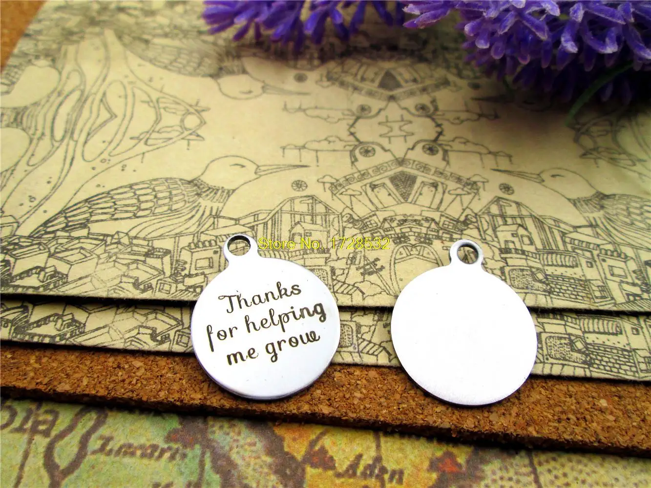10pcs-stainless steel Charms " thanks for helping me grow" DIY Charms Pendants for necklace/bracelet/keychain DIY jewelry
10pcs-stainless steel Charms " thanks for helping me grow" DIY Charms Pendants for necklace/bracelet/keychain DIY jewelry