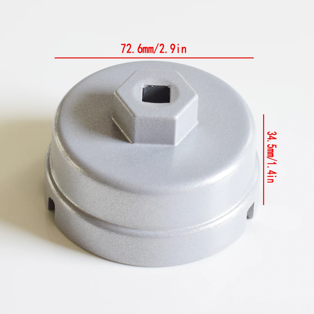 Aluminum Drive 64.5mm 14 Flutes End Cap Oil Filter Wrench Auto Socket Remover Tool For Lexus for Toyota Corolla RAV4 Car Parts
Aluminum Drive 64.5mm 14 Flutes End Cap Oil Filter Wrench Auto Socket Remover Tool For Lexus for Toyota Corolla RAV4 Car Parts